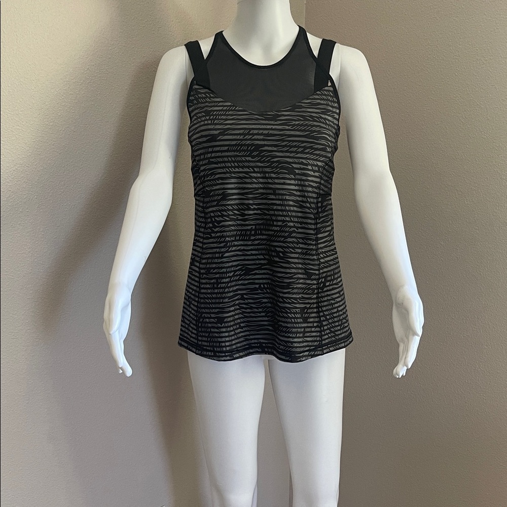 Lululemon Athletica Black and Gray Tank Top